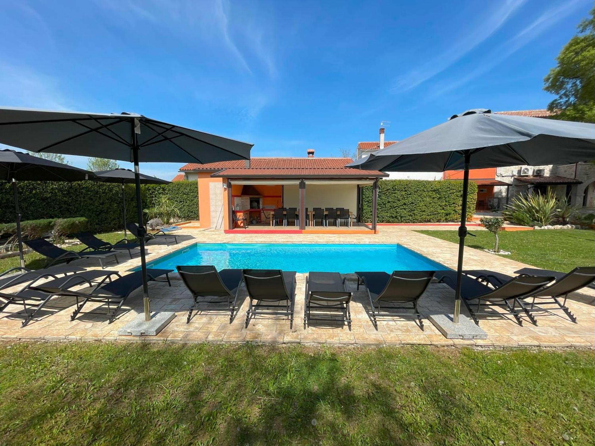 Villa Antonci-18, Pool, 3 Houses, Jacuzzi, Private Territory Antonci  Zewnętrze zdjęcie